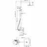 Душевая система 260х188 мм WASSERKRAFT AISCH A15501