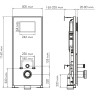 Система инсталляции для унитазов WASSERKRAFT ABENS 20TLT.010.ME.WH.MB01