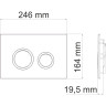 Система инсталляции для унитазов WASSERKRAFT DILL 61TLT.010.ME.CH01