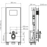 Система инсталляции для унитазов WASSERKRAFT GLAN 66TLT.010.ME.WH.MB03