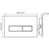 Система инсталляции для унитазов WASSERKRAFT GLAN 66TLT.010.ME.WH.PG03