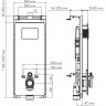 Система инсталляции для унитазов WASSERKRAFT SALM 27TLT.010.ME.BL.CH01