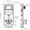 Система инсталляции для унитазов WASSERKRAFT VILS 56TLT.010.ME.CH01