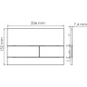 Система инсталляции для унитазов WASSERKRAFT VILS 56TLT.010.ME.PB04
