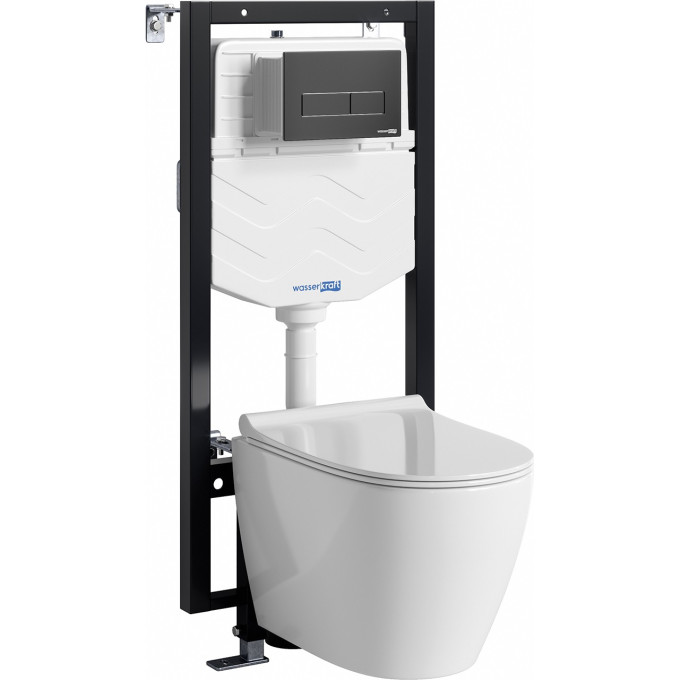Система инсталляции с унитазом WASSERKRAFT VILS 56TLT.010.ME.MB03.H002