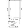 Стеклянная шторка WASSERKRAFT DILL 61S02-80 WasserSchutz 61S02-80WS